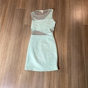SILENCE + NOISE Mint Green Backless Mini Dress – Women’s XS